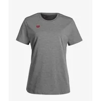 Wilson Tennisshirt Cotton (Baumwolle) grau Damen