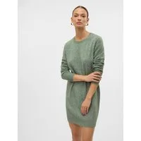 Vero Moda Strickkleid VMDOFFY LS O-NECK DRESS GA NOOS Materialmix mit Stretch, locker geschnitten