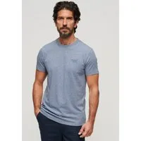Superdry Rundhalsshirt ESSENTIAL LOGO EMB TEE aus Baumwolle und Single Jersey, Slim Fit, Kurzarm, hüftlang
