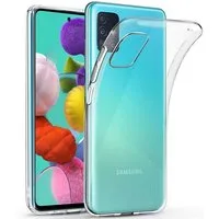 CoolGadget Handyhülle Silikon Handy Hülle Slim für Samsung Galaxy A51 6,5 Zoll, dünne TPU Schutzhülle Case in transparent / durchsichtig