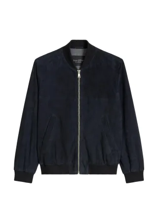 Marc OPolo Casual - Lederjacke regular Dark Navy - Gr. - 54