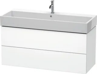 Duravit L-Cube Waschtischunterbau wandhängend Weiß Supermatt 1184x459x544 mm - LC627908484 LC627908484