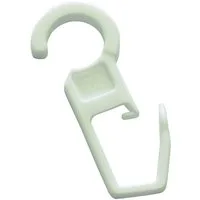GARDINIA Faltenclip Gardinenhaken Kunststoff, (10-St), Zubehör Vitragestangen/Caféhausstangen