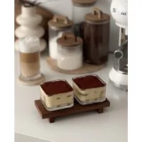 EKA Snackschale Rillen 6er Set, Glas, (6-tlg)