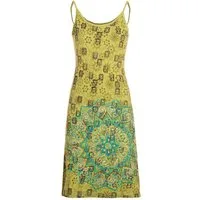 Vishes Sommerkleid Trägerkleid Damen Bedruckt Mandala Blüten Jersey Baumwolle Alternative Mode, Boho, Hippie, Ethno, Festival