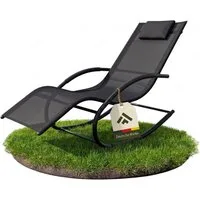 NovaTerra Gartenlounge-Set Premium Sun Lounger verschiedene Farben, Terrasse und Outdoor, Wetterfeste und rostbeständige Liege mit pulverbeschichtetem Gestell