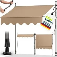 tillvex Klemmmarkise tillvex Balkonmarkise Markise Klemmmarkise Sonnenmarkise Handkurbel