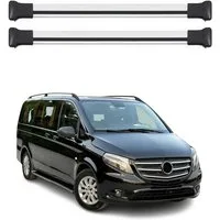 OMAC Dachträger Dachträger für Mercedes Viano Vito W639 W447 2003-2026 75kg (2-St), Wasserbeständig,Abnehmbar,Multifunktional,Leichtgewichtig