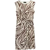 s.Oliver BLACK LABEL Partykleid braun,Casual,Polyester,Animalprint,Regular Fit
