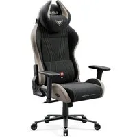 DIABLO CHAIRS Gaming-Stuhl X-Horn 2.0 HDS Kunstleder ergonomisch 3D-Armlehnen Kopfstütze (3D-Armlehnen, Memory-Schaum, HDS Kunstleder, Normal L King XL), Lendenkissen Wippfunktion 160° Metallbasis 2 Größen