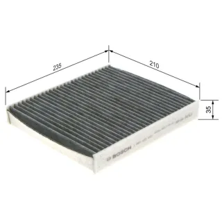 Bosch Aktivkohle-Innenraumfilter Ford Focus Volvo C30 C70 S40 V50