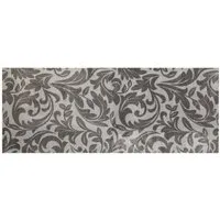 akzente Fußmatte Feel Lavender Ornament silver, Rechteckig, Höhe: 6 mm, 80x200 cm, Polyester, Latex, rutschfest, saugfähig, Schmutzfänger