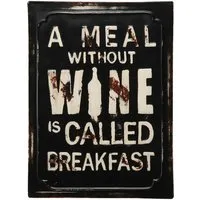 Ambiente Haus Metallbild Metallbild - Wein 30x40cm, (1 St)