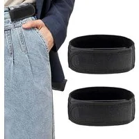 Oemmn Stretchgürtel 2 Stück Gürtel Ohne Schnalle, Verstellbarer Unisex Elastischer Gürtel