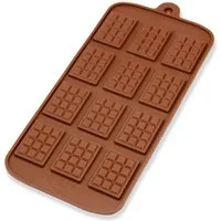 wisefood Backform Silikonform Schokolade - braun 21x10,5x0,5cm, (1-tlg)