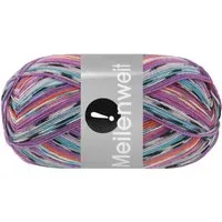 LANA GROSSA MEILENWEIT 100 g AKTION Häkelwolle, 420 m (hochwertige 4-fach Sockenwolle), 100 g