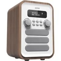 Denver DAB-48 WHITE Radio (DAB UKW Radio mit Weckfunktion, Bluetooth und Kopfhörerausgang)
