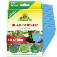 Neudorff Klebefalle Blau-Sticker, 10 Stück