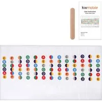 kwmobile Aufkleber Gitarrengriffbrett Noten Sticker, Anleitung, für Anfänger, (1tlg), Notenaufkleber Gitarre