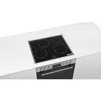 BOSCH Induktions Herd-Set HND615LS62, Gleichmäßige Heißluft auf 3 Ebenen & Bräterzone für große Bräter