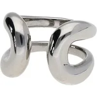 Jacques Charrel Fingerring topmodern mit offener Ringschiene, Edelstahl