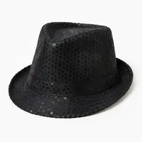 Folat Filzhut Glitzer Pailletten Partyhut für Damen & Herren Kostümaccessoire Funkelnd, leicht, vielseitig