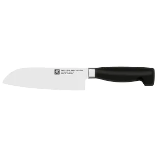 ZWILLING VIER STERNE Santokumesser 16 cm, Glattschliff