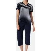 Schiesser Pyjama Casual Essentials (Set, 2 tlg) Schlafanzug - Baumwolle - Atmungsaktiv