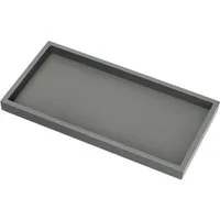 Giftcompany Tablett Neo Tablett rechteckig grau 30cm, Holzfaserplatte