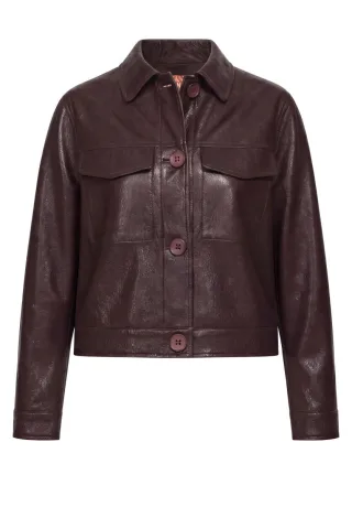 bianca - Lederjacke - Peggy rot - Gr. - 36