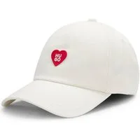 HUGO Baseball Cap Cara Valentine mit Aufnäher, Baumwoll-Twill