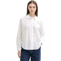 TOM TAILOR Denim Langarmbluse (1-tlg) Falten