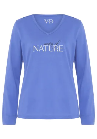 LASCANA - Vivance Dreams VD Nature Long Sleeve blue - Gr. - 50