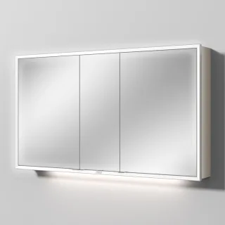 Sanipa Reflection Spiegelschrank MILO 130 mit LED-Beleuchtung, Kaschmir-Matt, AU0371U AU0371U