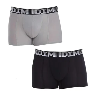Pack-2 Boxershorts Coton 3D Flex Air atmungsaktives Gewebe D01N1 Mann