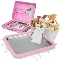 STONELINE Eismaschine by Mr. Ice Cream Rolls Maker Eisplatte für Hausgemachte Eiscreme
