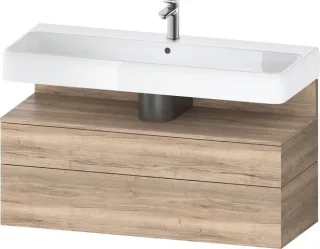 Duravit Qatego Waschtischunterbau wandhängend Eiche Marmoriert Matt 1190x470x590 mm - QA439605555001 QA4396055550010