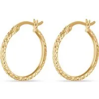 FAVS Paar Creolen FAVS Damen-Creolen 375er Gelbgold (Paar)