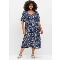 Sieh an! Etuikleid Druck-Kleid Kurzarm