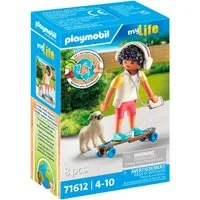Playmobil® Junge mit Hund (71612), myLife Konstruktions-Spielset, (8 St), Made in Europe