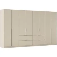 OTTO home Drehtürenschrank Kleiderschrank Schrank Garderobe AGORDO mit Dekor- oder Hochglanzfront (in zwei Griff-Farben, Breite 360 cm) mit Außenschubkästen, Serie in 7 Breiten und 2 Höhen MADE IN GERMANY