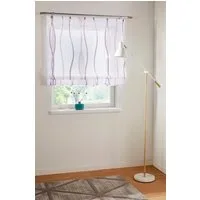 OTTO home Raffrollo Dimona, mit Klettschiene, Transparent, Voile, Polyester, Wellen