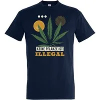 Youth Designz T-Shirt Keine Pflanze ist Illegal Herren T-Shirt mit trendigem Frontprint