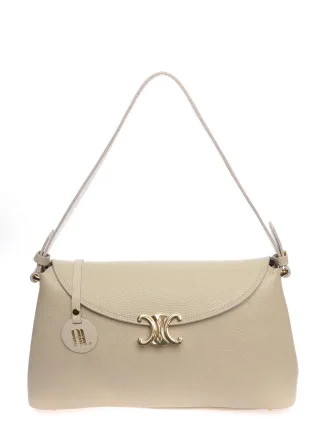 Anna Luchini Beige Rindsledertasche