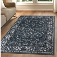 OTTO home Teppich Ezzo, mit Bordüre, Kurzflor, Made in Belgium, rechteckig, Höhe: 7 mm, Orient-Optik, Teppich, Wohnzimmer, Esszimmer, Schlafzimmer