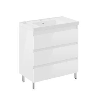 Cosmic Bbest 3-Schubladen-Unterschrank mit Beinen mit Teckstone-Waschtisch, Wjb010p3801229 WJB010P3801229