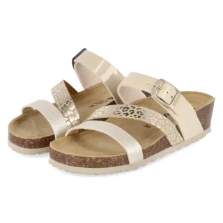 Beliana Pantoletten  Beige - Gr. 37 -  Textil