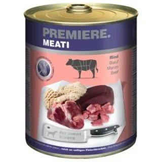 PREMIERE Meati Nassfutter Hund, Adult, Rind 24x800 g
