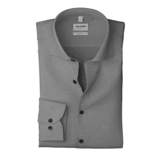 OLYMP - Body Fit: Businesshemd grau - Gr. - 41