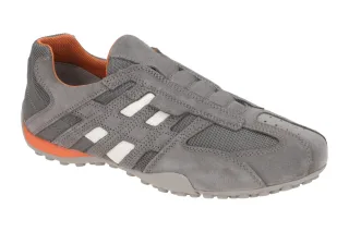 Geox U4207L Herren Slipper light grey / anthrazite, atmungsaktiv & wasserdicht